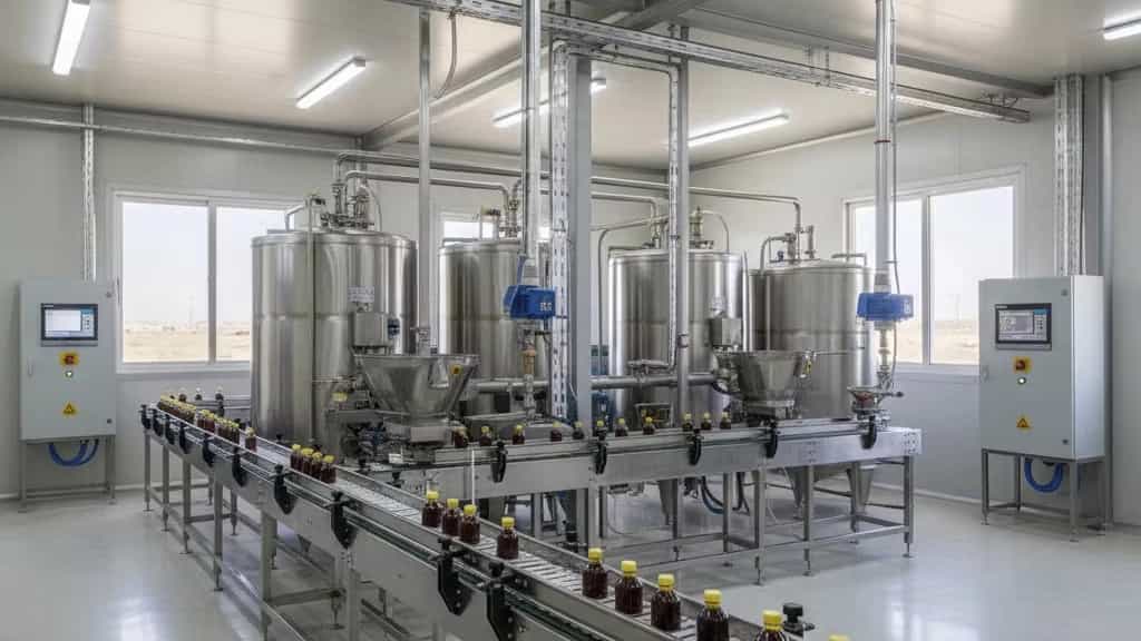 فرایند کامل طراحی و خودکارسازی خط تولید شیره خرما در ایران